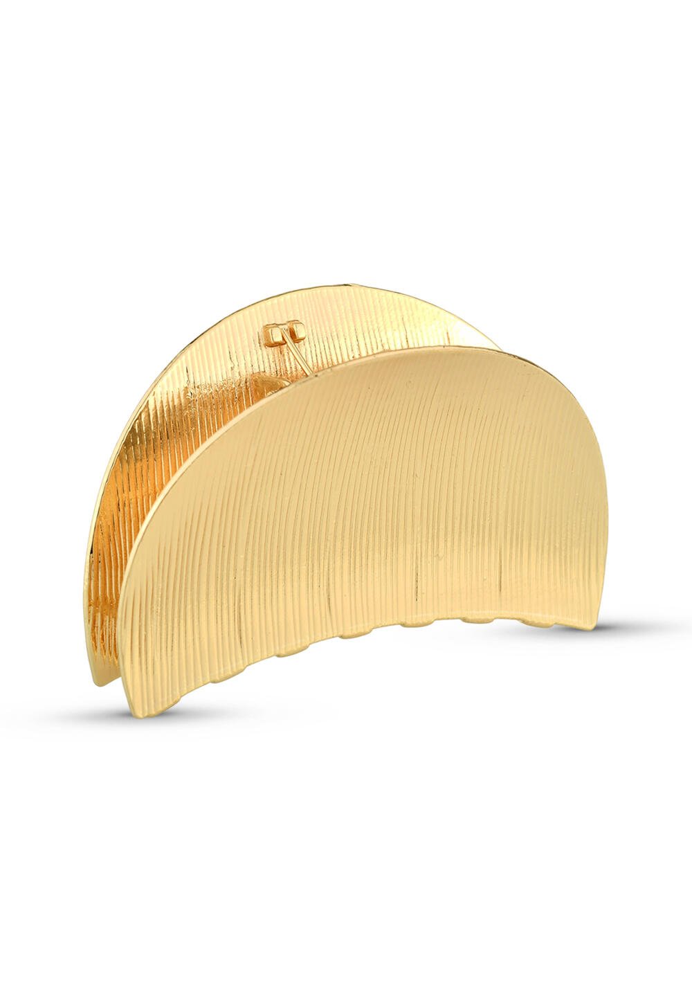 Presilha De Cabelo Metal Escovado  Dourado 2