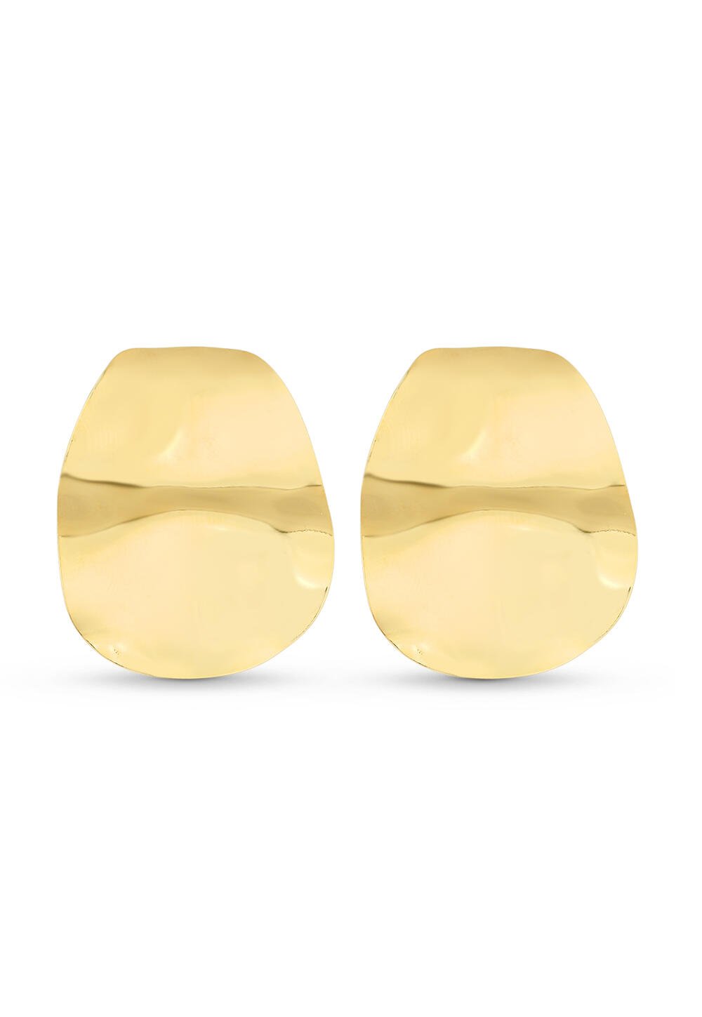 Brinco Semijoia Orgânico Banho Em Ouro 18k Dourado 2