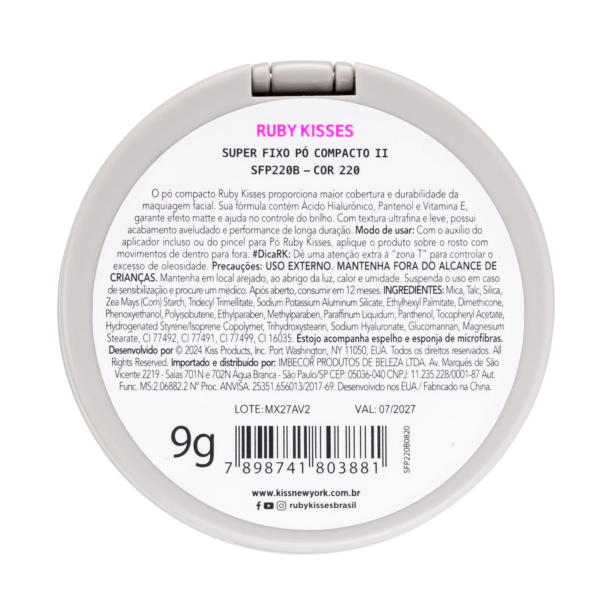 Pó Compacto Super Fixo - Ruby Kisses Cor 220 7
