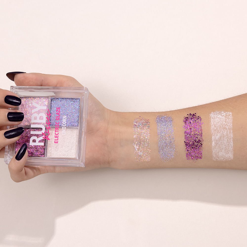 Paleta de Sombras Glitter Unicorn - Ruby Kisses ÚNICO 4