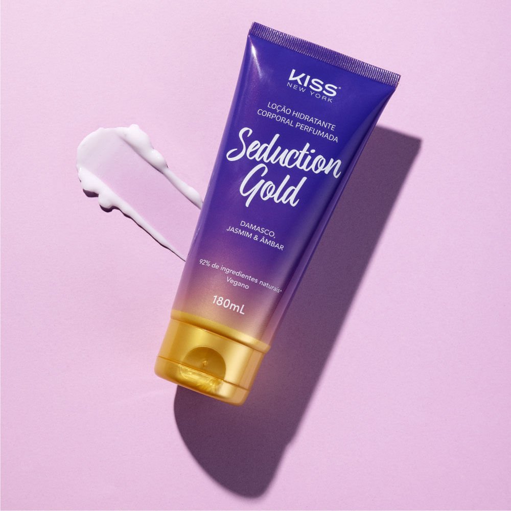 Loção Corporal Seduction Gold - Kiss New York 180ml 2