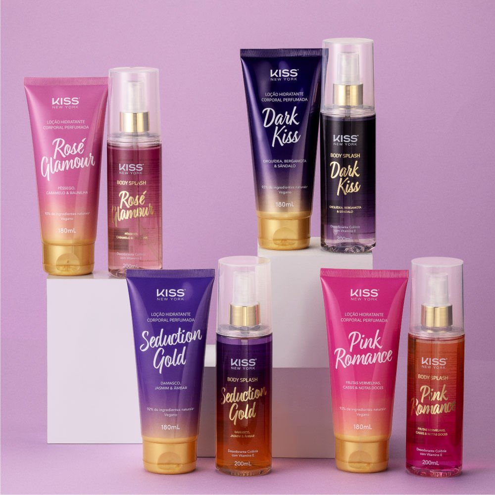 Loção Corporal Seduction Gold - Kiss New York 180ml 3