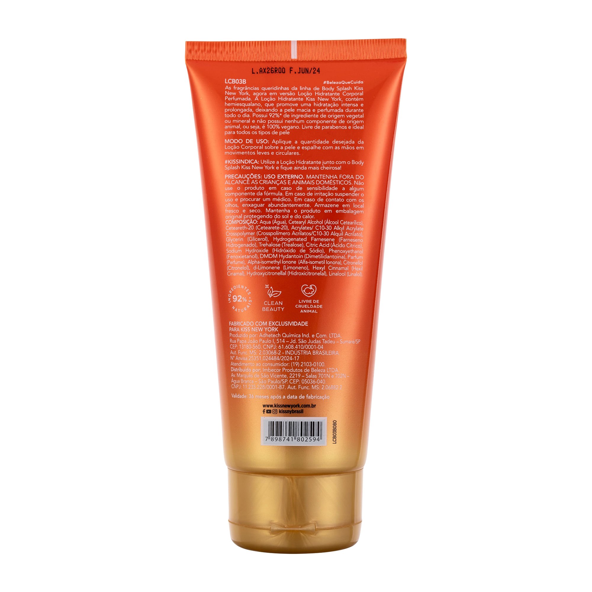 Loção Corporal Sun Kisses - Kiss New York 180ml 2