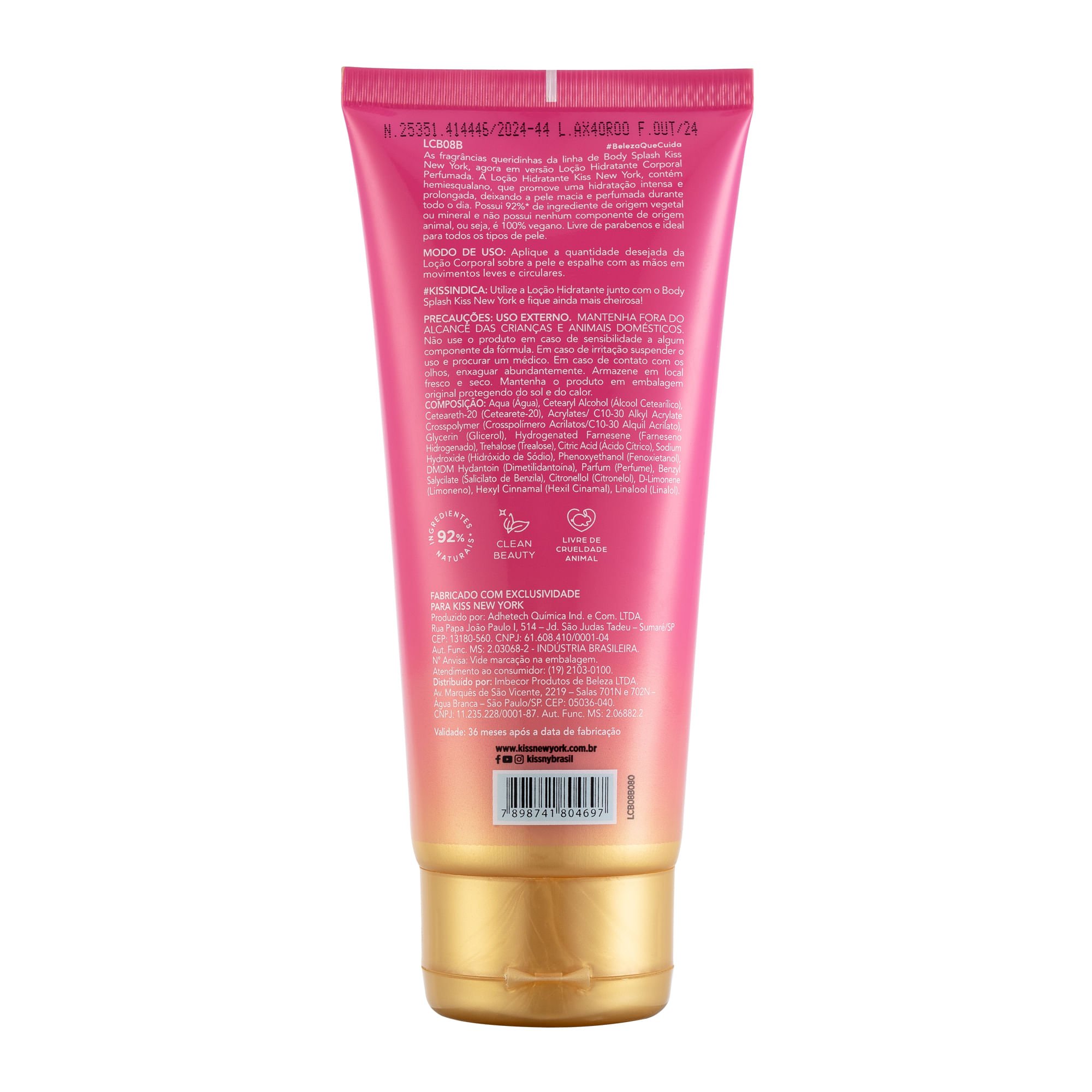 Loção Corporal Pink Romance - Kiss New York 180ml 6