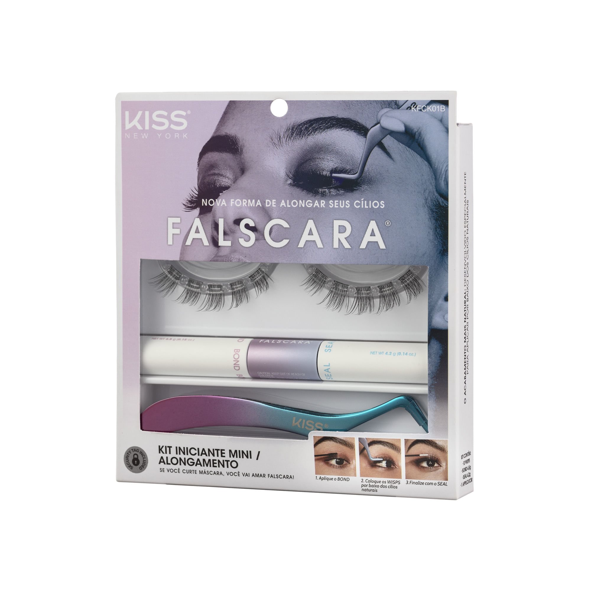 Kit Essencial Extensão de Cílios Falscara - Kiss New York ÚNICO 2