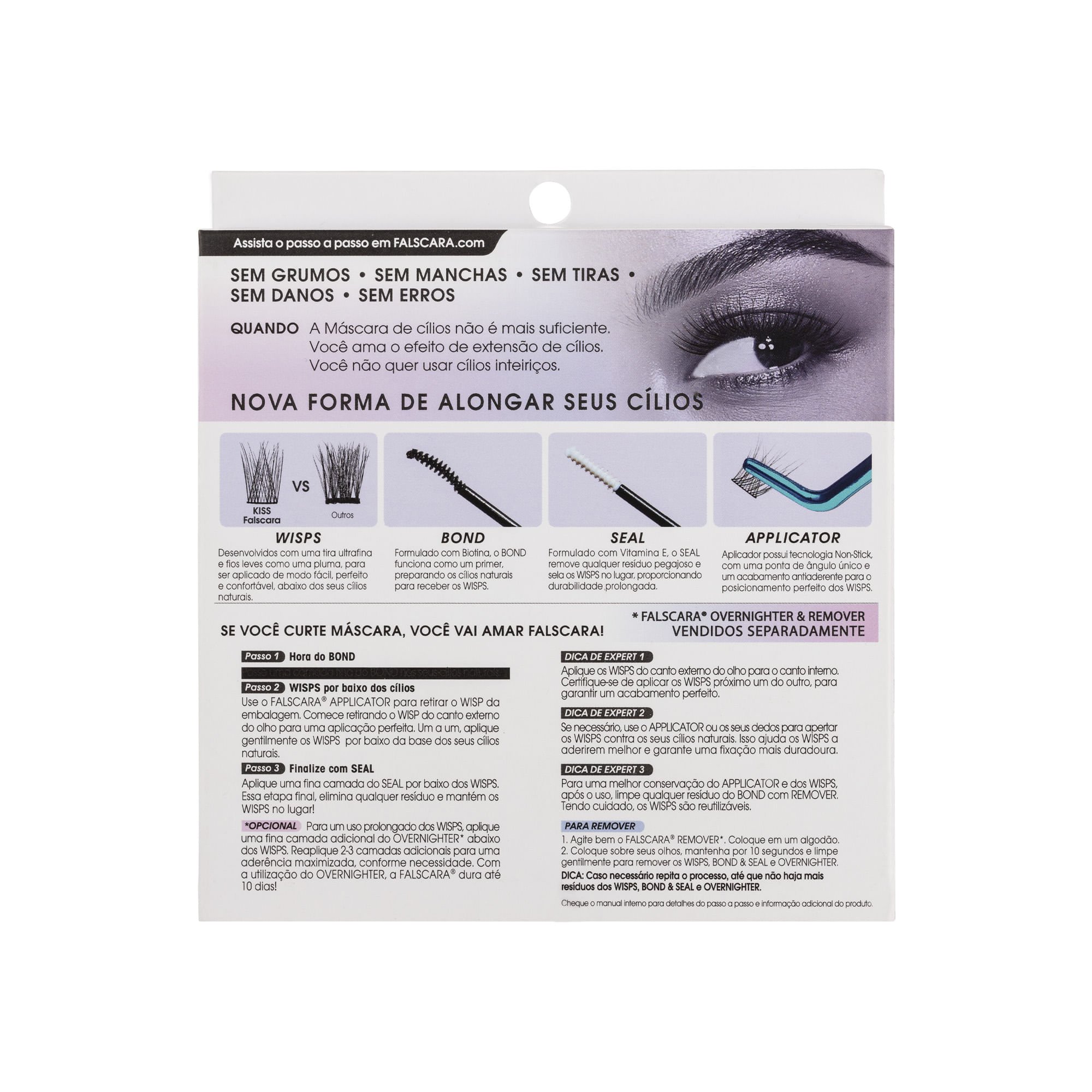Kit Essencial Extensão de Cílios Falscara - Kiss New York ÚNICO 3