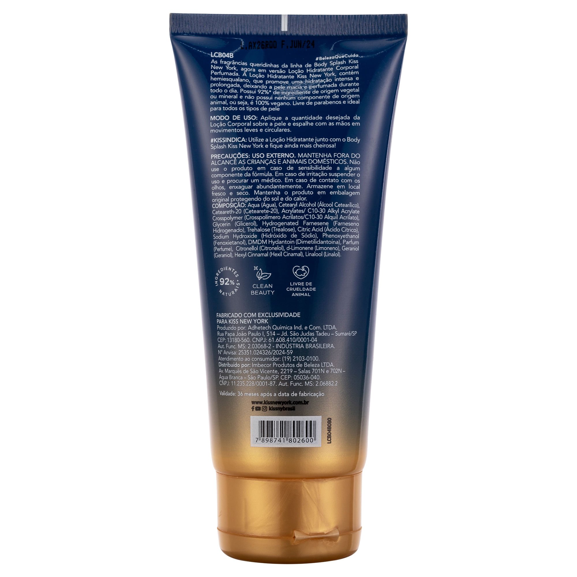 Loção Corporal Night Love - Kiss New York 180ml 2