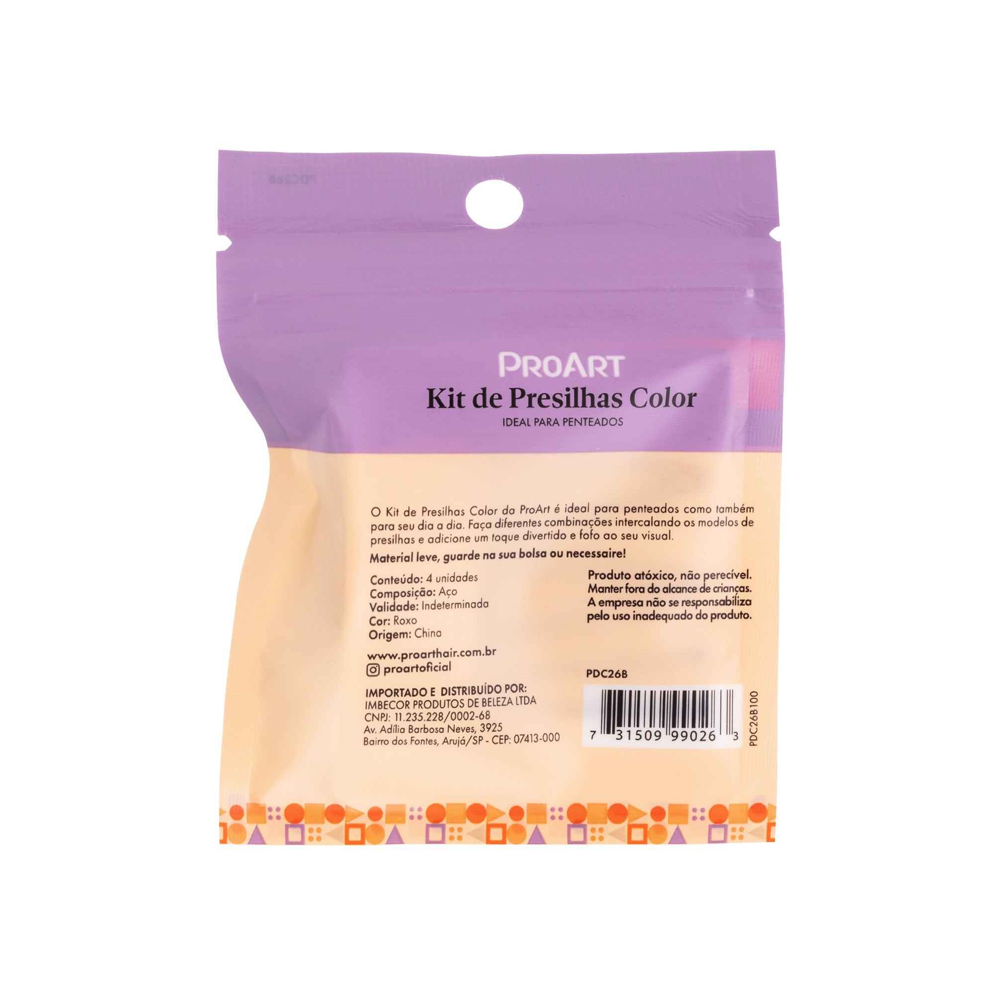 Kit Presilha Lilás 4 Peças - ProArt Lilás 5