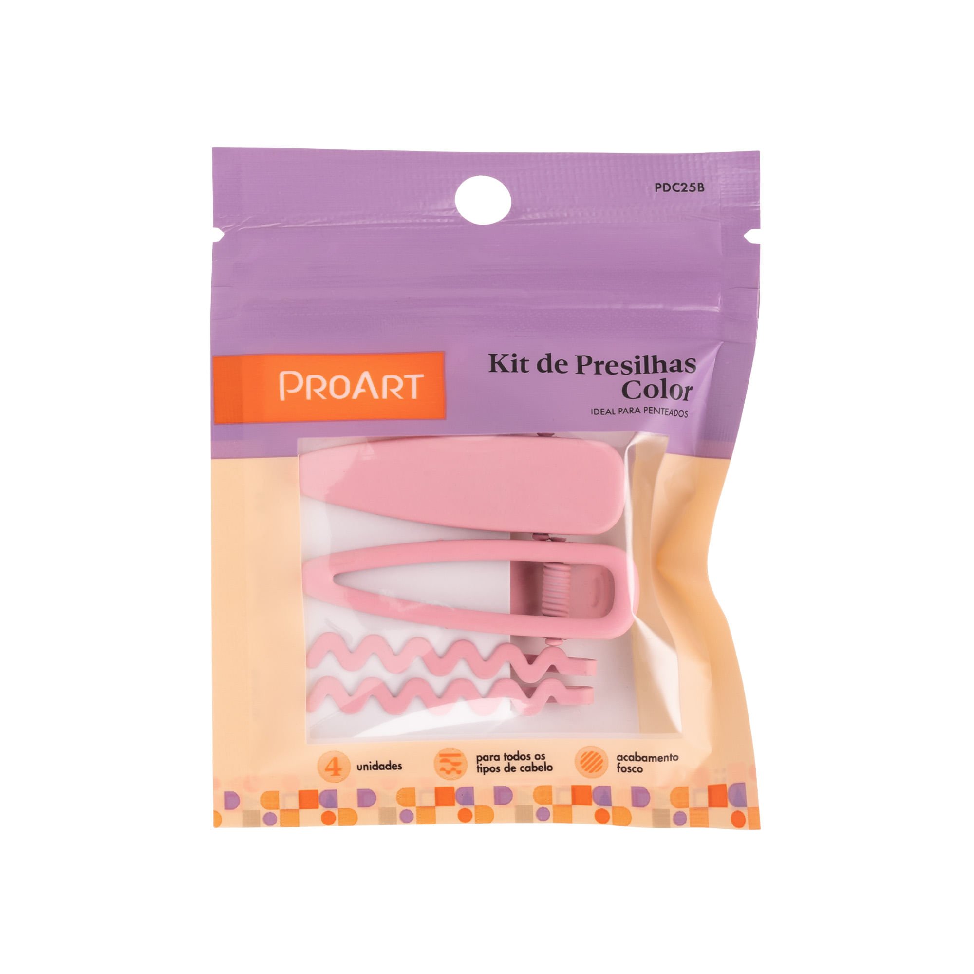Kit Presilha Rosa 4 Peças - ProArt Rosa 4