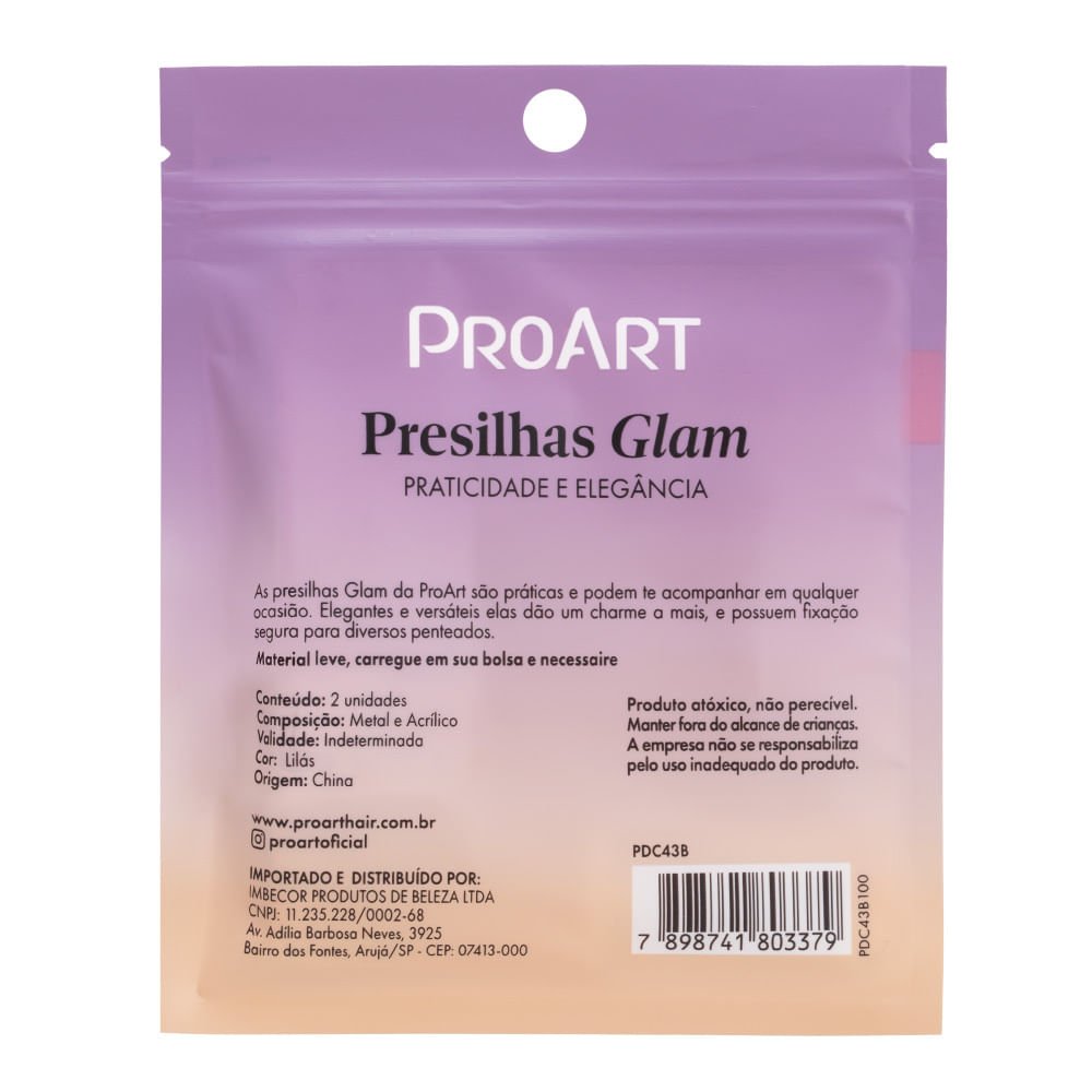 Presilhas Glam - ProArt Lilás 5