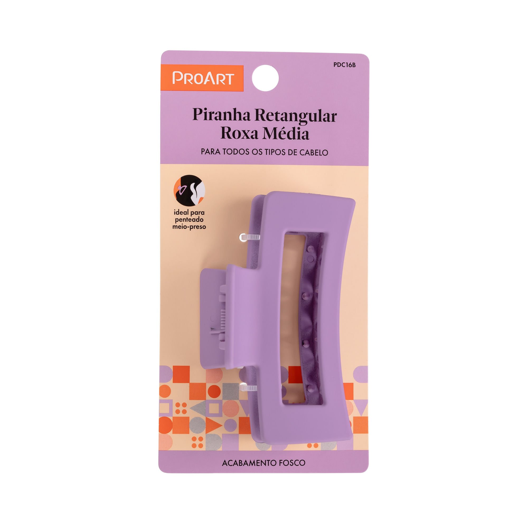 Piranha Retangular Roxa Média - ProArt Roxo 4