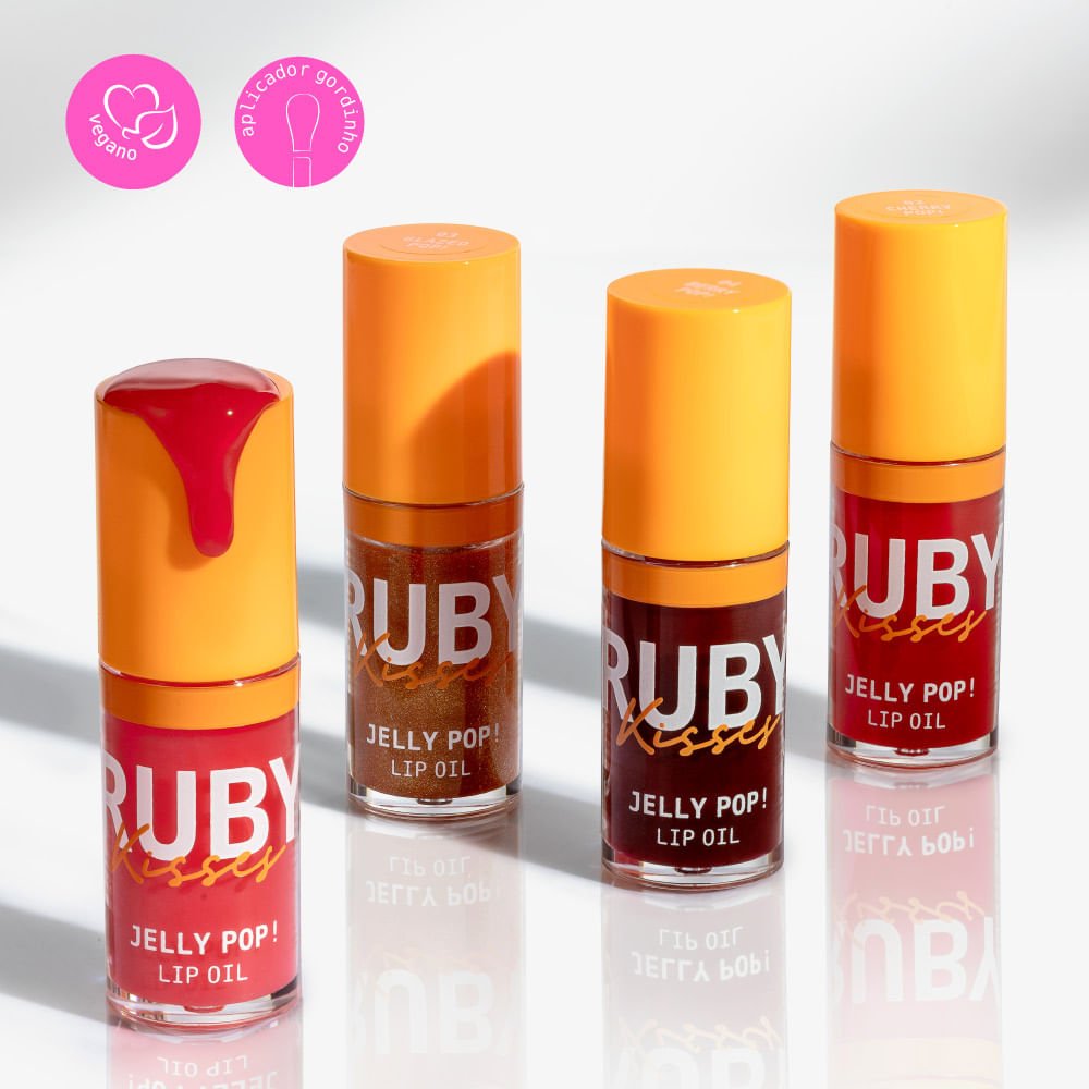 Lip Oil Jelly Pop! - Ruby Kisses Rosa 6