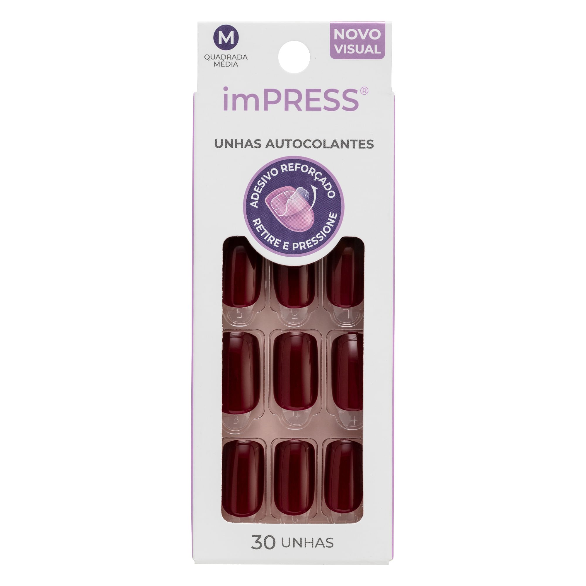 Unha Postiça Autocolante imPress curta Matchmaker - Kiss New York