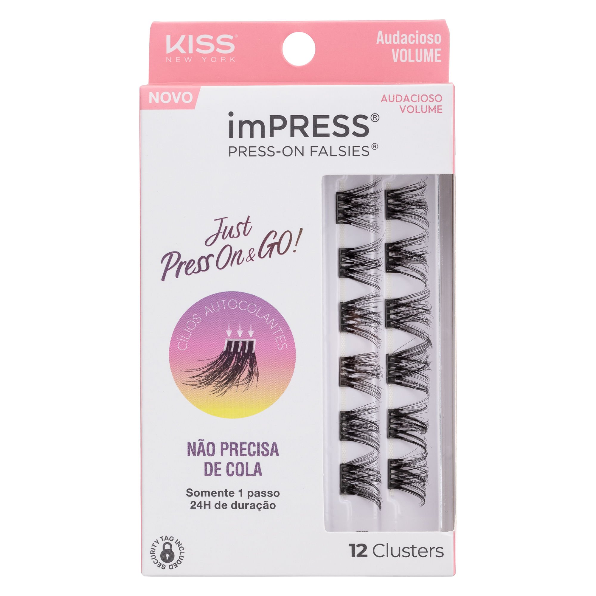 Cílios Postiços imPRESS Mini REFIL Audacioso Volume - Kiss New York