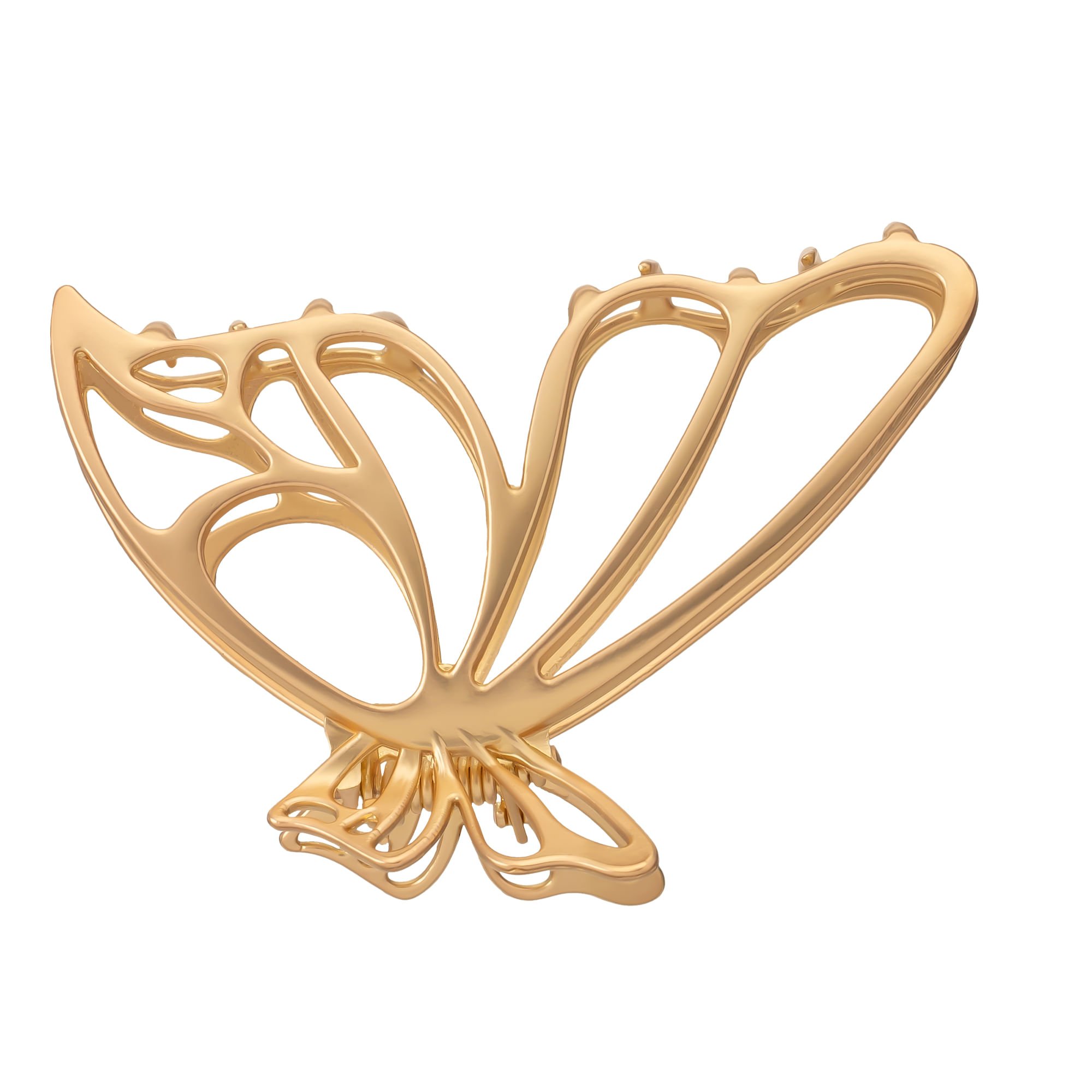 Piranha de Cabelo Gold Borboleta Pequena - ProArt Dourado 2