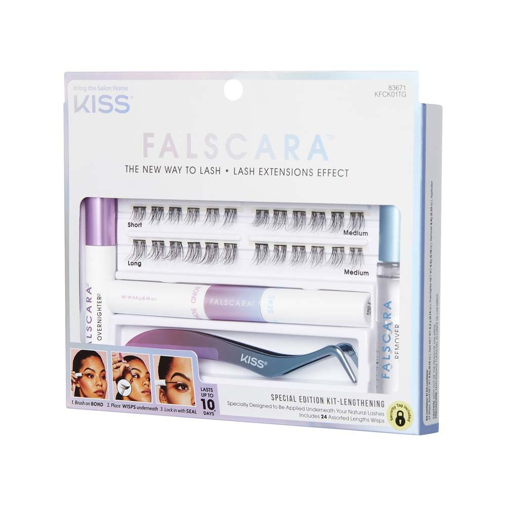 Kit Completo Iniciante Extensão de Cílios Falscara - Kiss New York ÚNICO 1