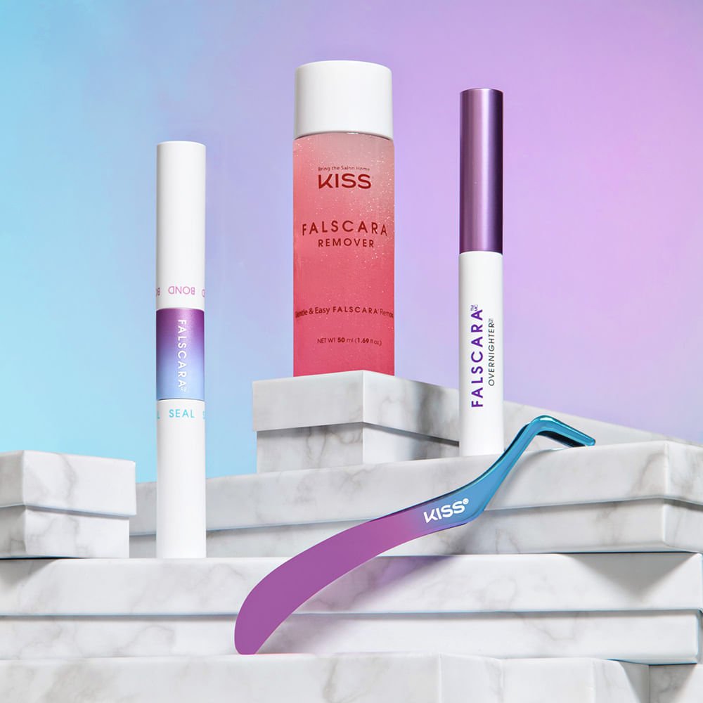 Kit Completo Iniciante Extensão de Cílios Falscara - Kiss New York ÚNICO 2