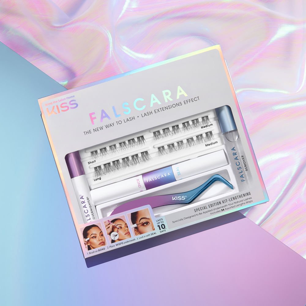 Kit Completo Iniciante Extensão de Cílios Falscara - Kiss New York ÚNICO 4