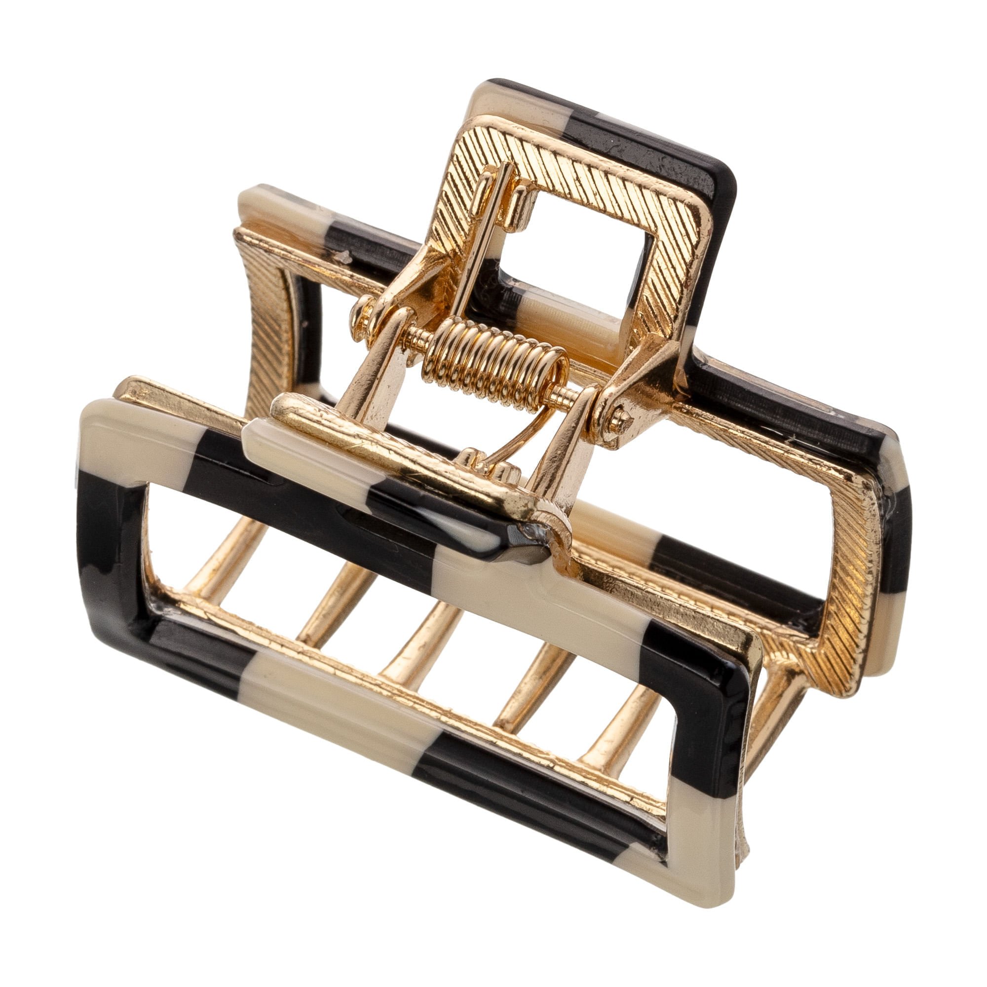 Piranha de Cabelo Classic Preta e Branca - ProArt Preto/Bege 4