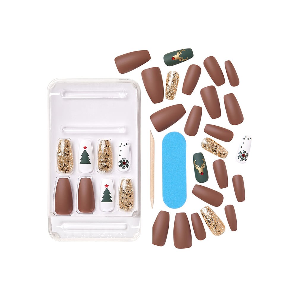 Unha Postiça North Pole - Kiss New York ÚNICO 3