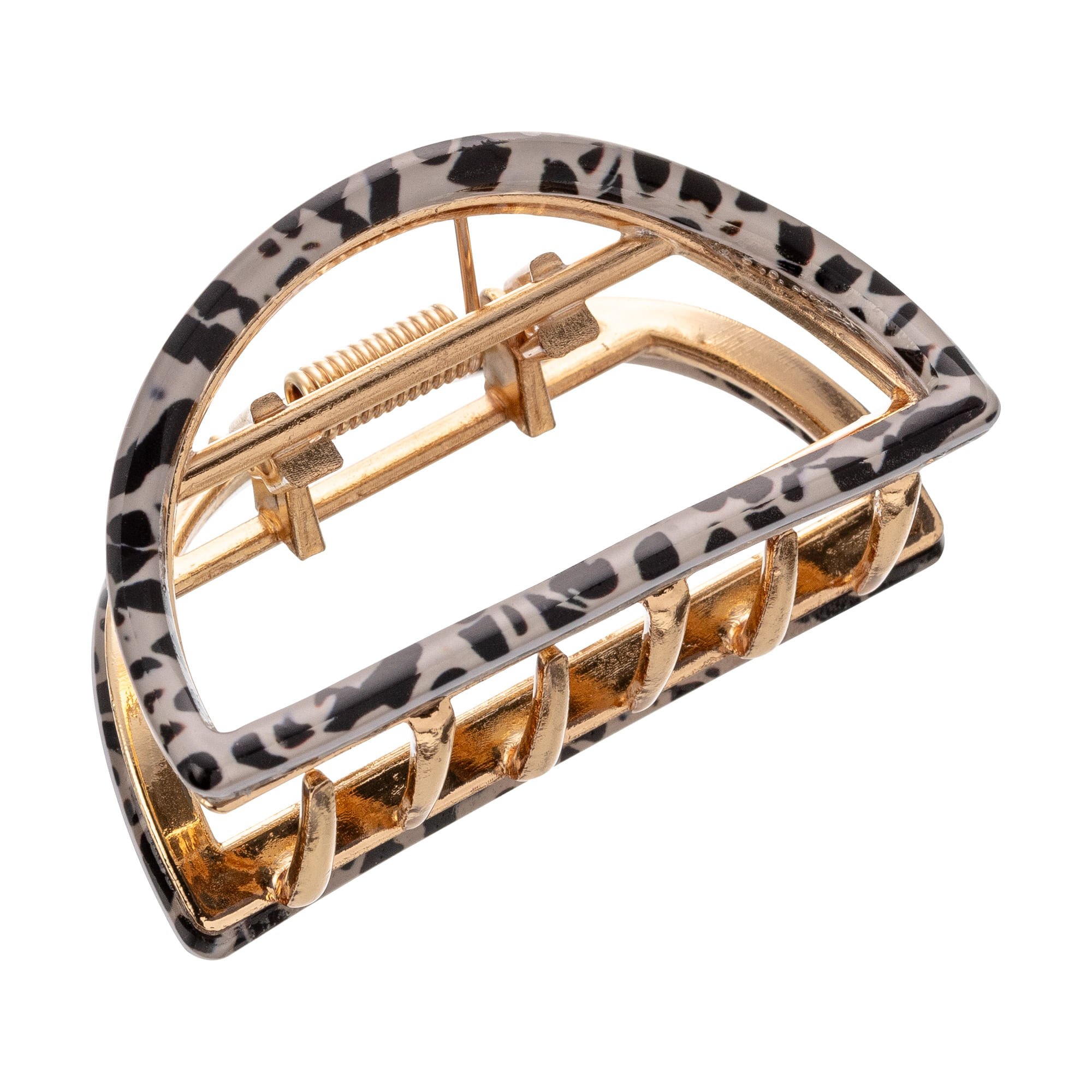 Piranha de Cabelo Classic Bolinhas - ProArt Bege/Preto 1