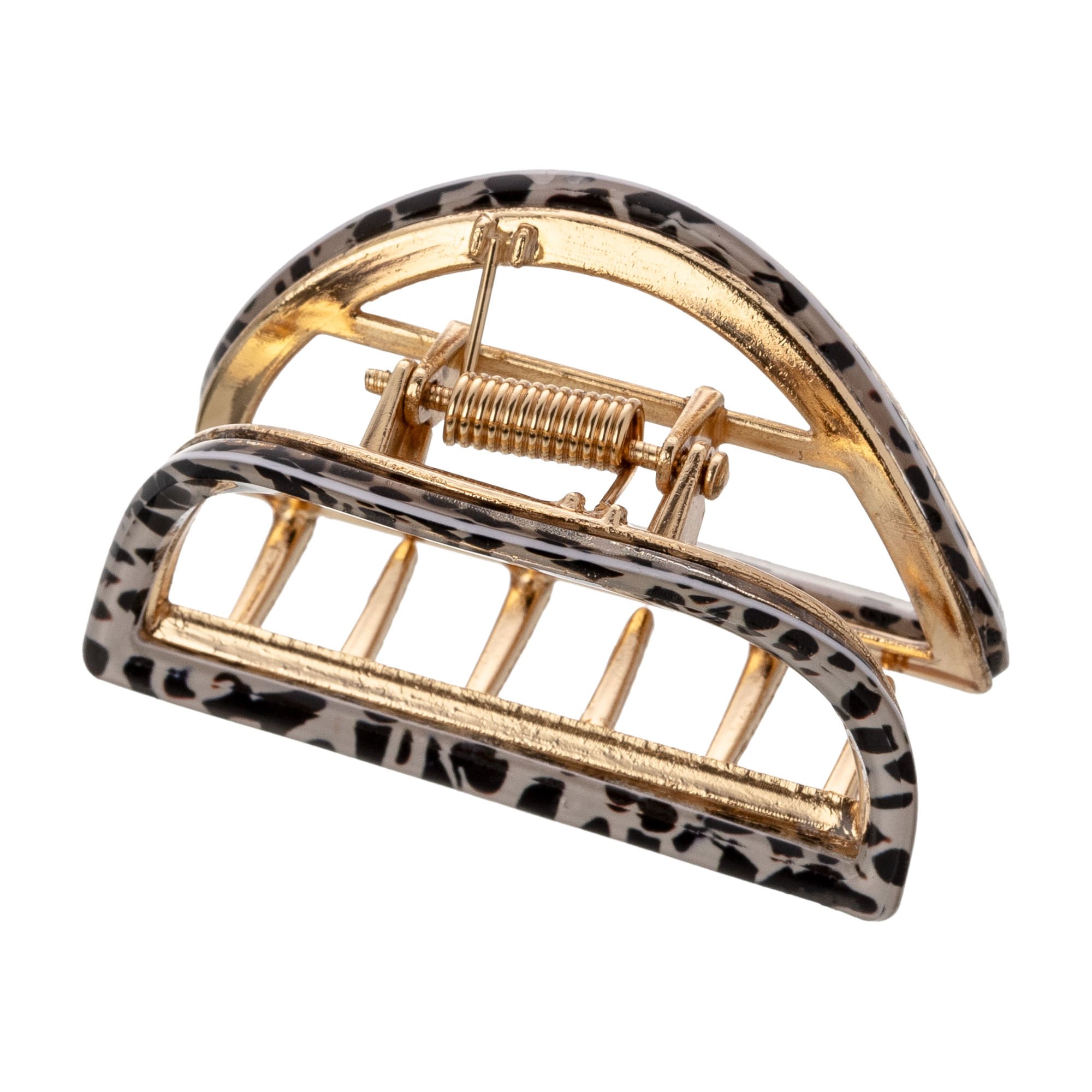 Piranha de Cabelo Classic Bolinhas - ProArt Bege/Preto 2