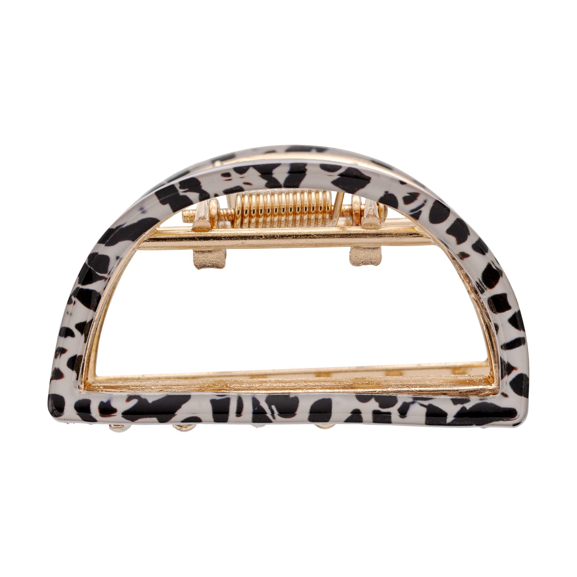 Piranha de Cabelo Classic Bolinhas - ProArt Bege/Preto 3