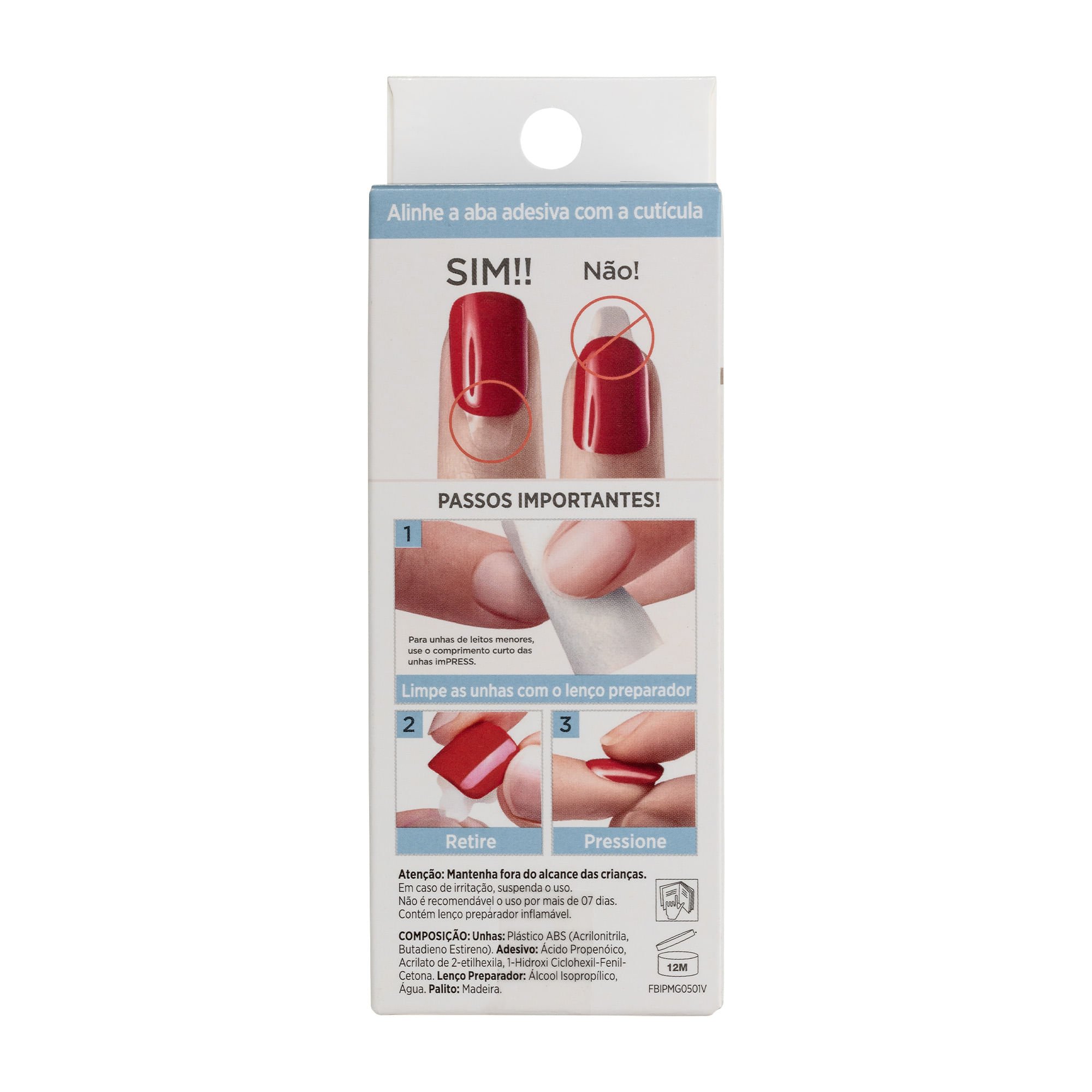 Unha Postiça Autocolante imPress média Pretty Please - Kiss New York ÚNICO 5