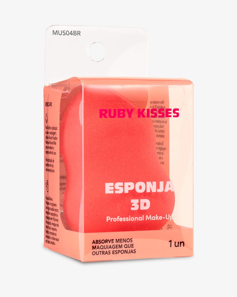 Esponja de Maquiagem 3D - Ruby Kisses Laranja 2
