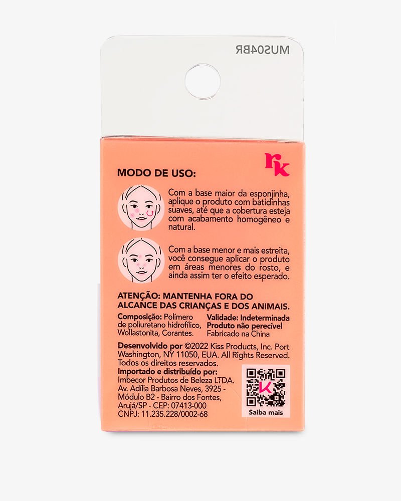 Esponja de Maquiagem 3D - Ruby Kisses Laranja 4