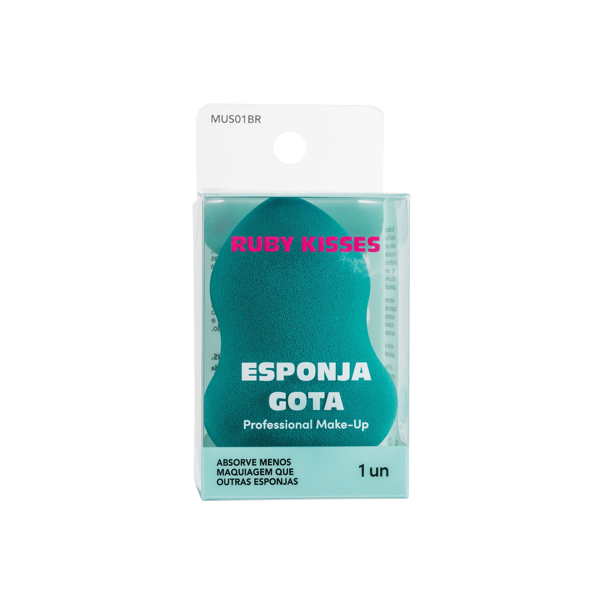 Esponja de Maquiagem Gota - Ruby Kisses Verde 2
