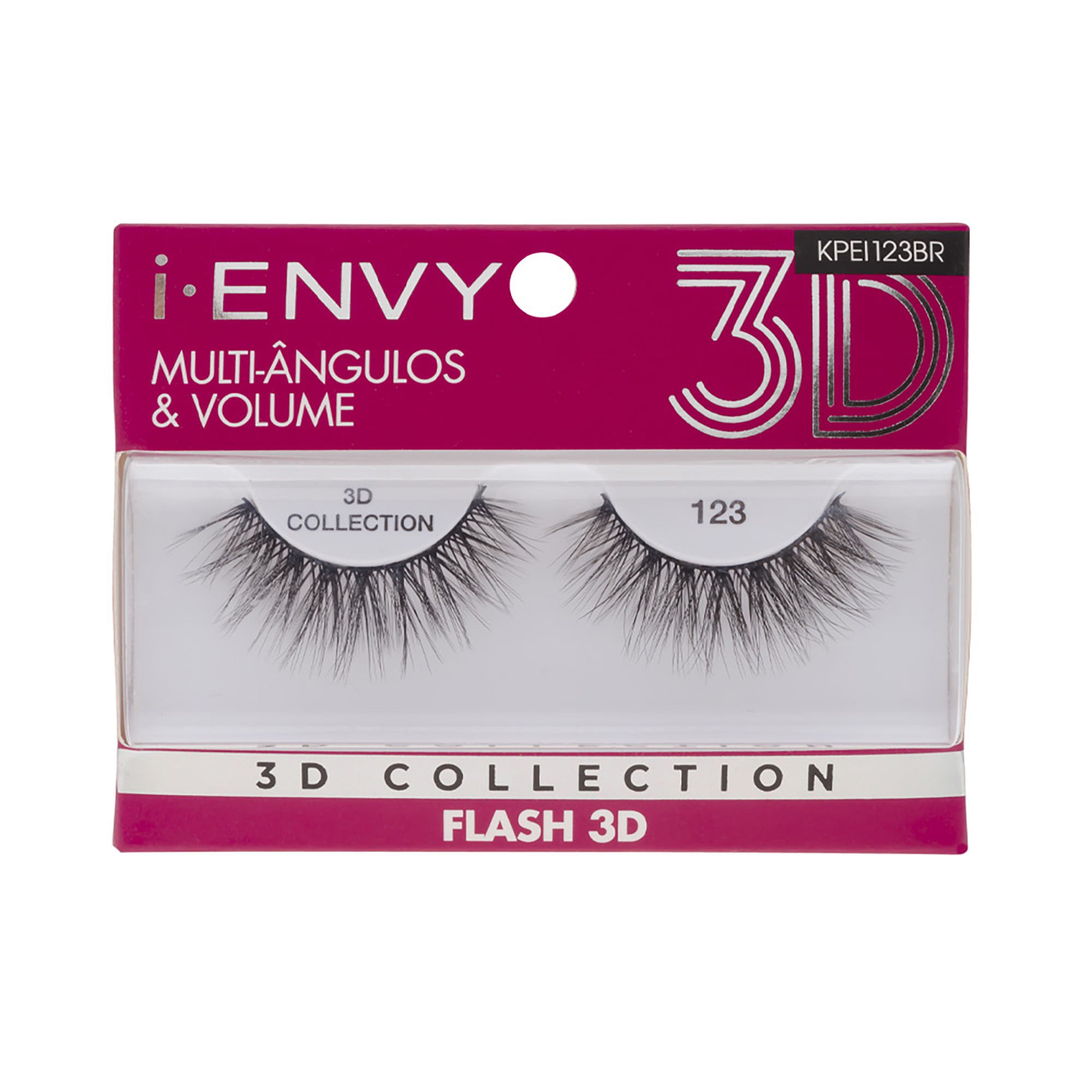 Cílios Postiços 3D Collection i-Envy Flash 123 - Kiss New York
