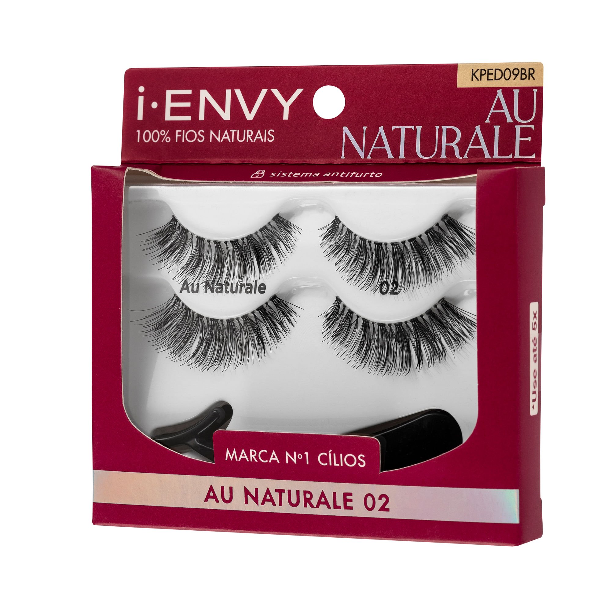 Cílios Postiços i-Envy Pacote Duplo 09 - Kiss New York Preto 2
