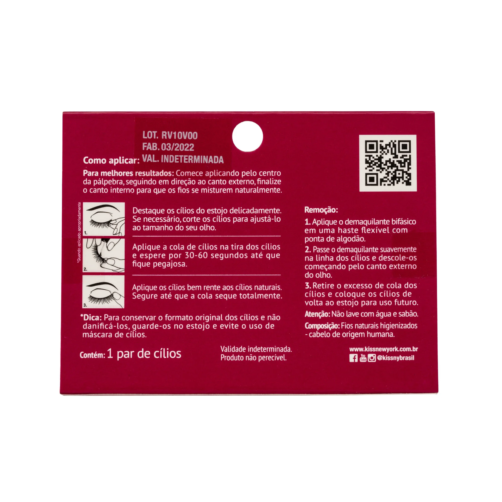 Cílios Postiços i-Envy Juicy Volume 01 - Kiss New York Preto 5