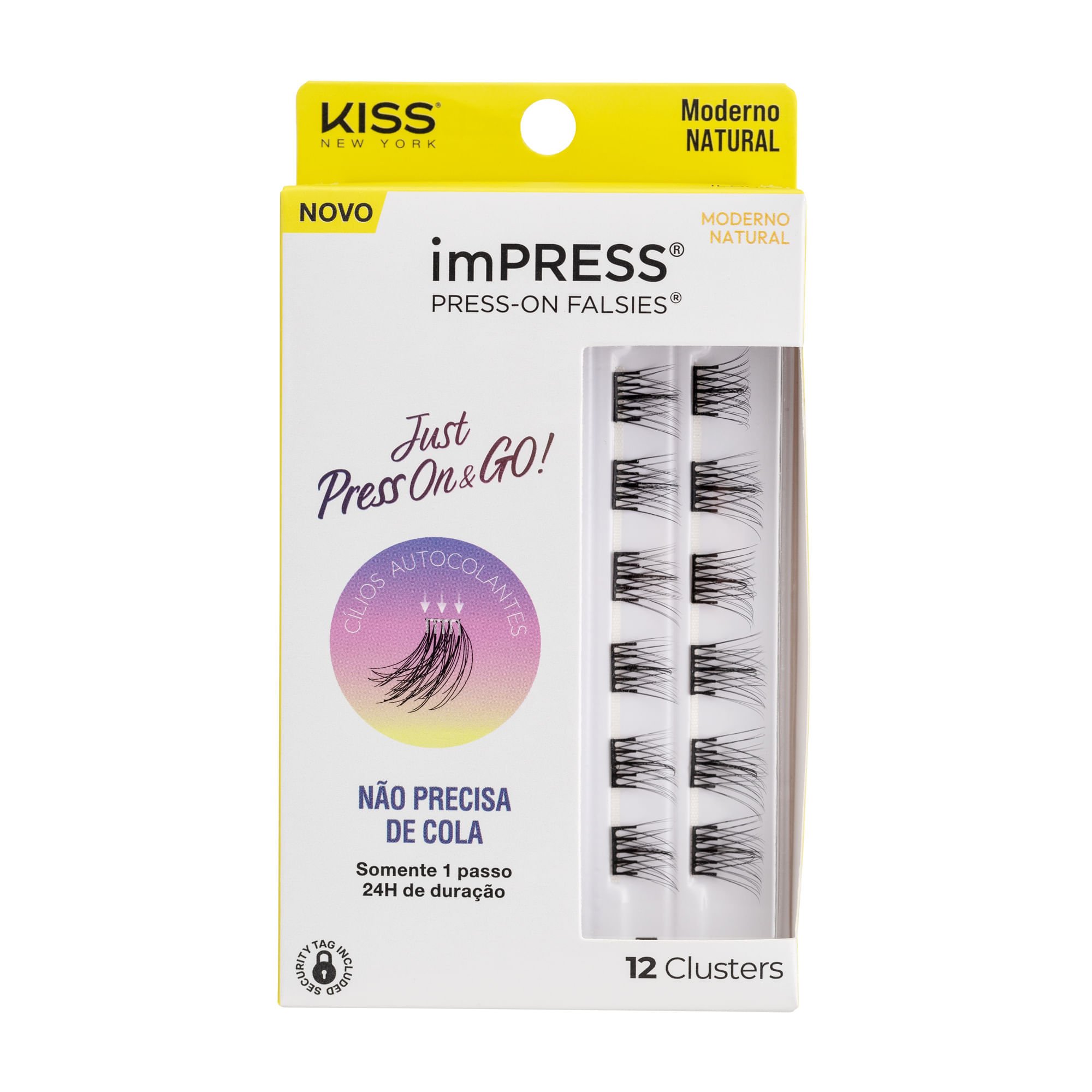 Cílios Postiços imPRESS Mini REFIL Moderno Natural - Kiss New York
