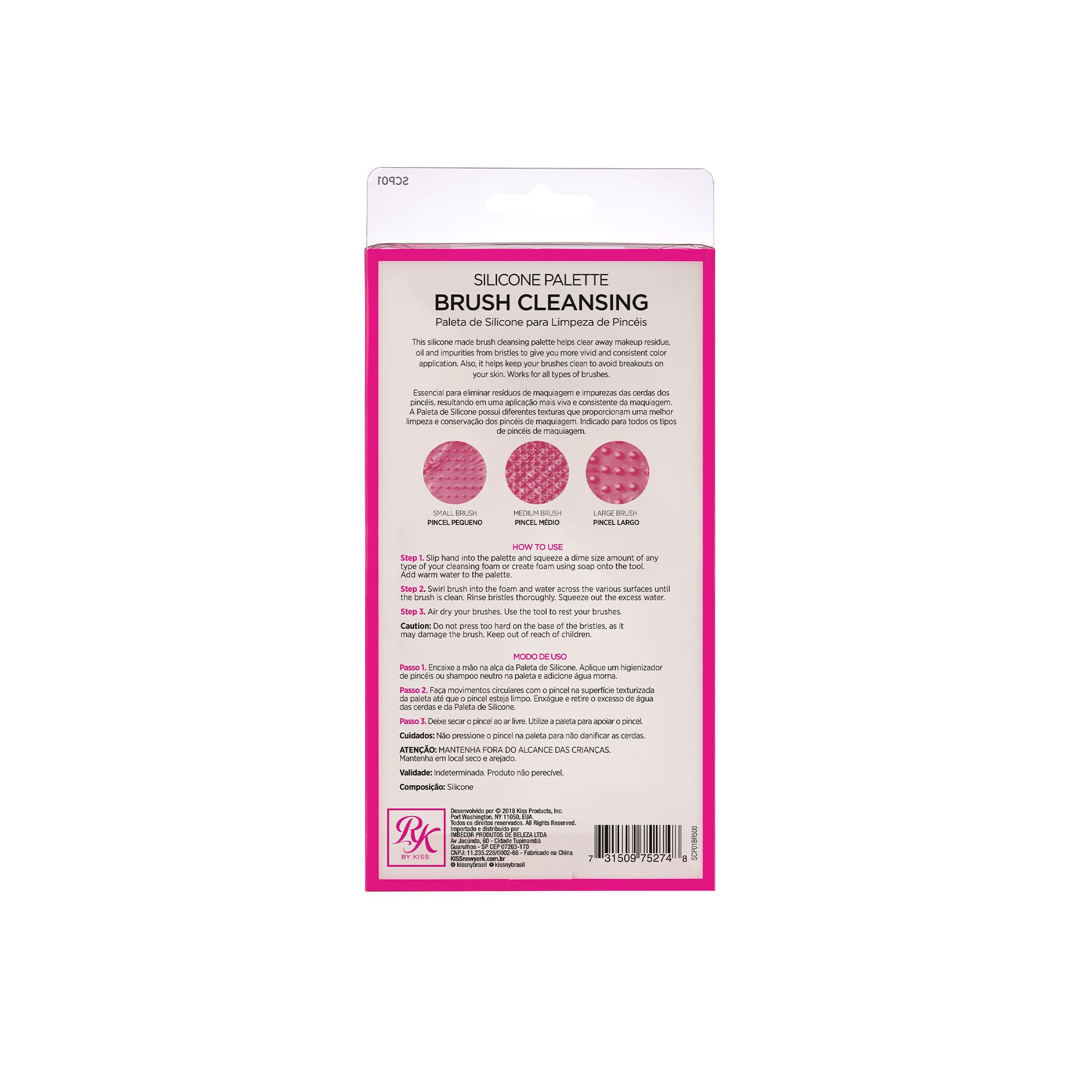 Limpador de Pincel - Ruby Kisses Rosa 4