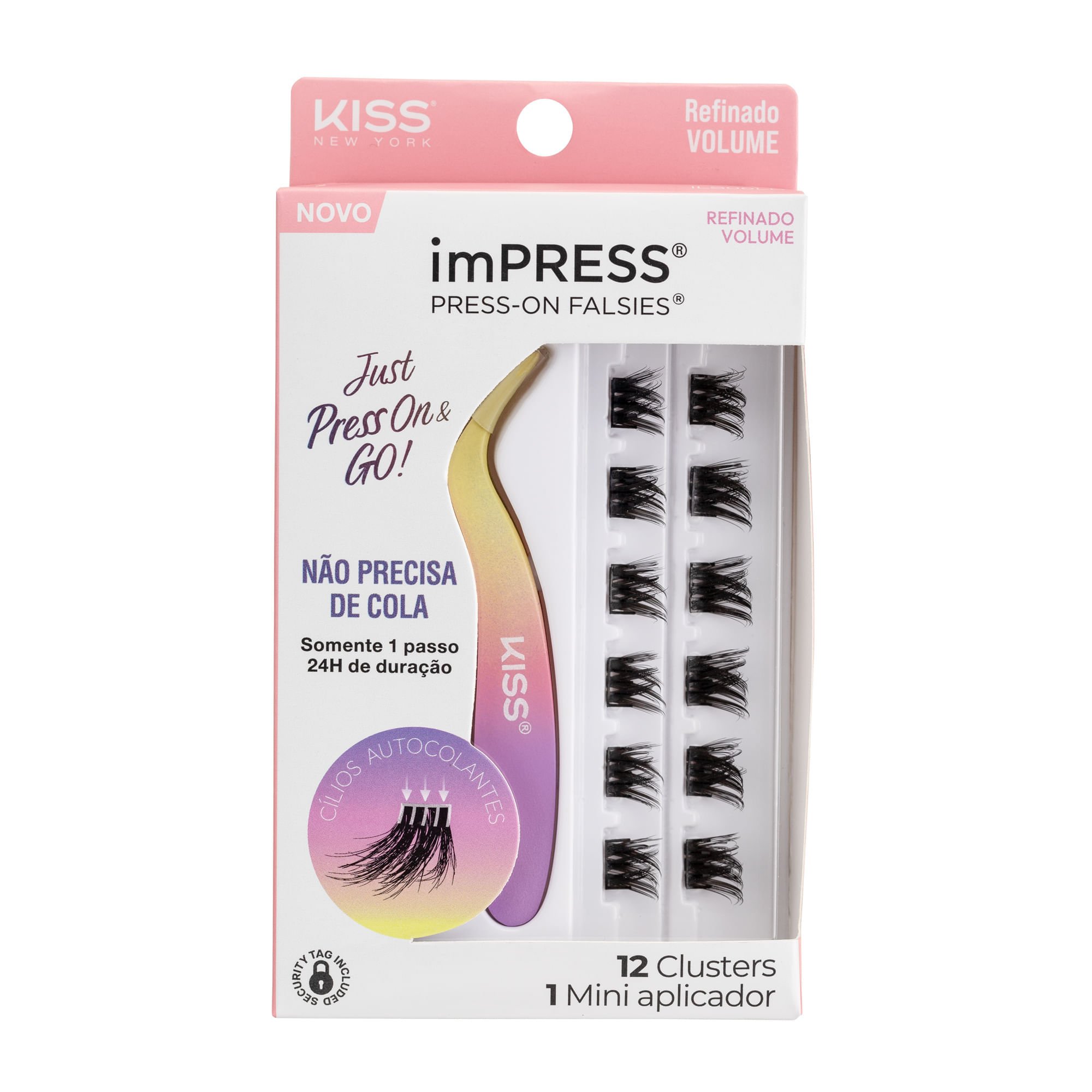 Cílios Postiços imPRESS Mini KIT Refinado Volume - Kiss New York ÚNICO 2