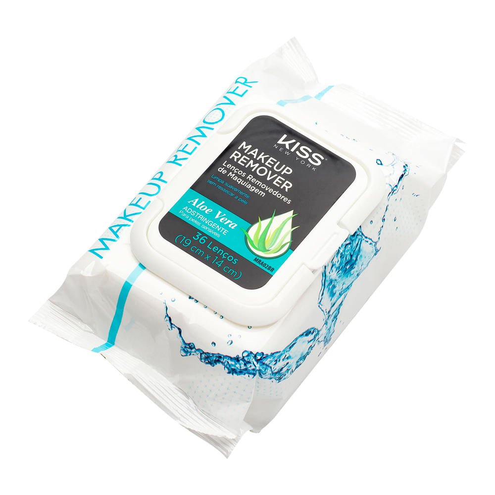 Lenço Demaquilante Aloe Vera - Kiss New York ÚNICO 4