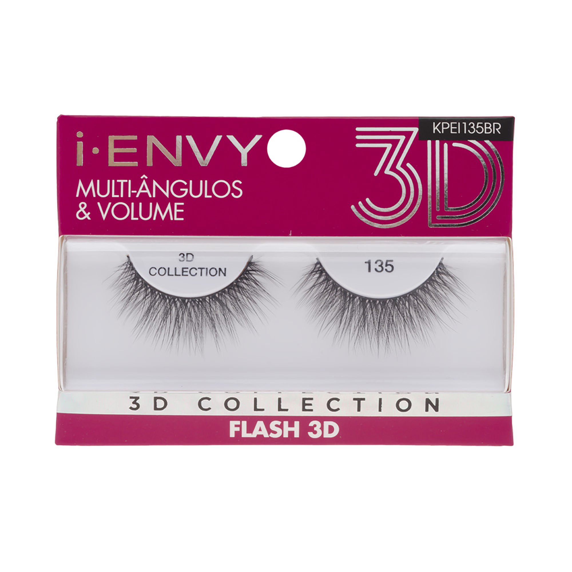 Cílios Postiços 3D Collection i-Envy Flash 135 - Kiss New York