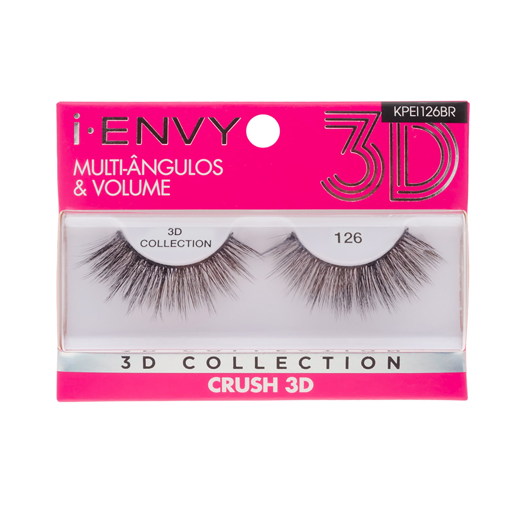 Cílios Postiços 3D Collection i-Envy Crush 126 - Kiss New York