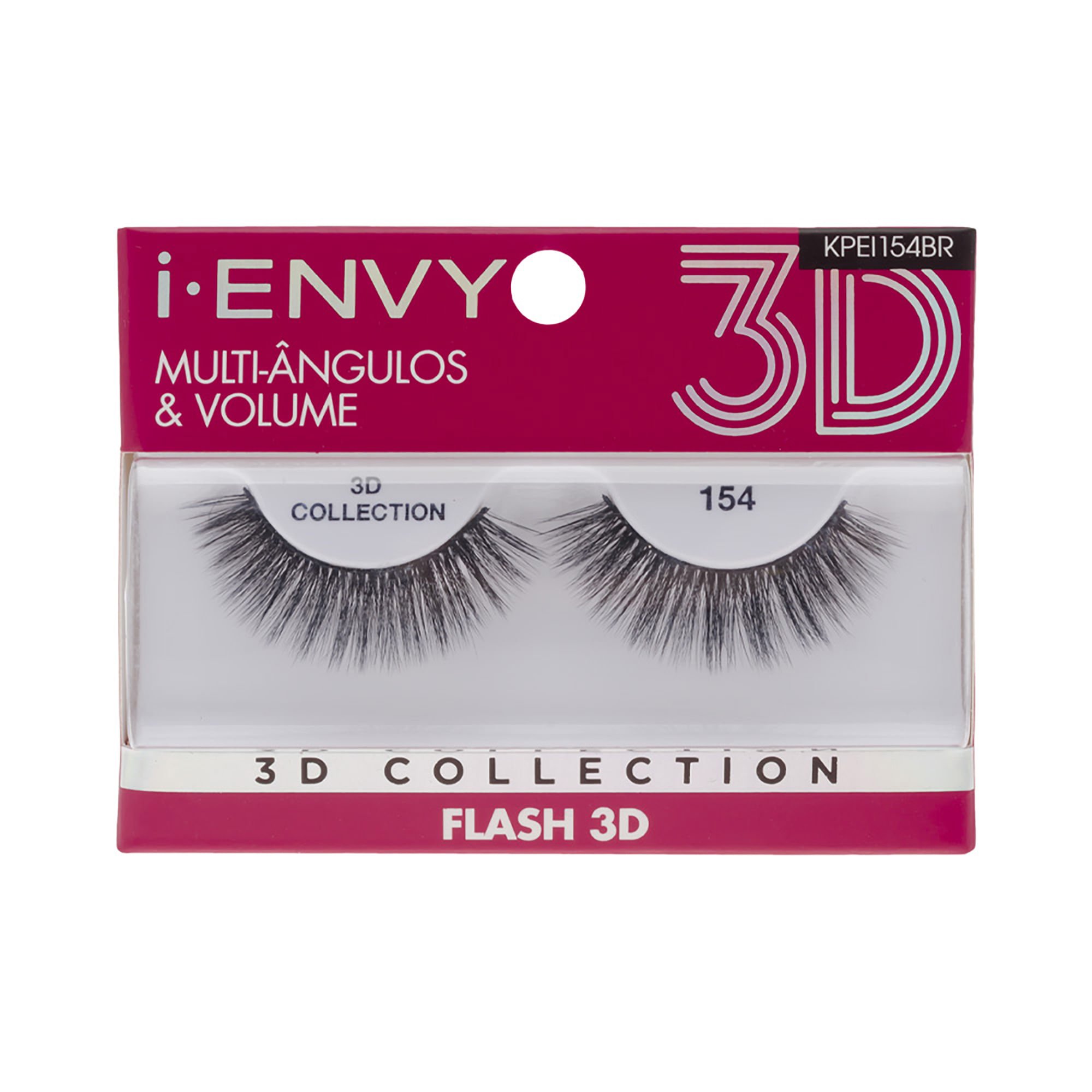 Cílios Postiços 3D Collection i-Envy Flash 154 - Kiss New York