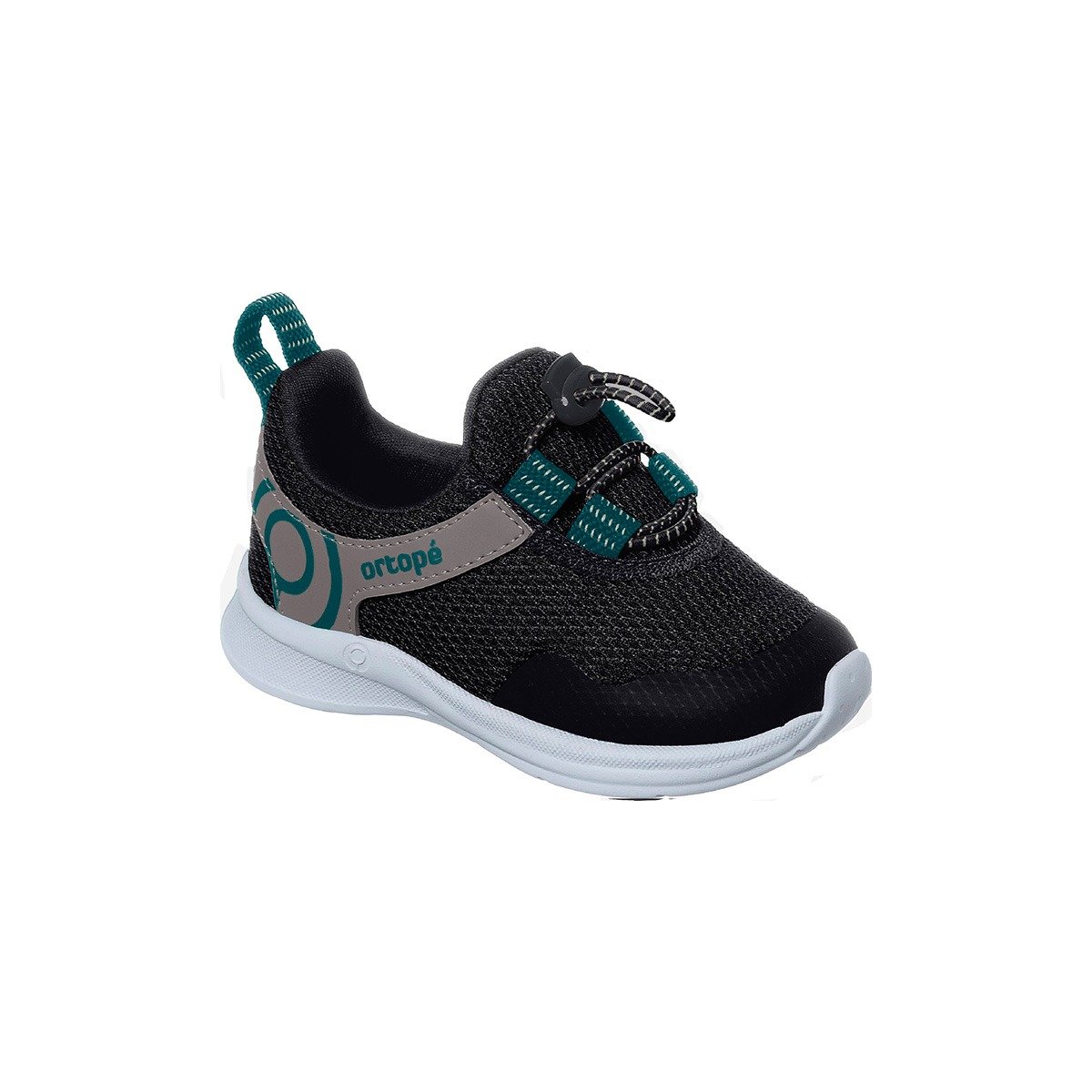 Tênis Infantil Masculino Ortopé Happy Comfort Fecho Elástico Ajustavel Preto Preto 1