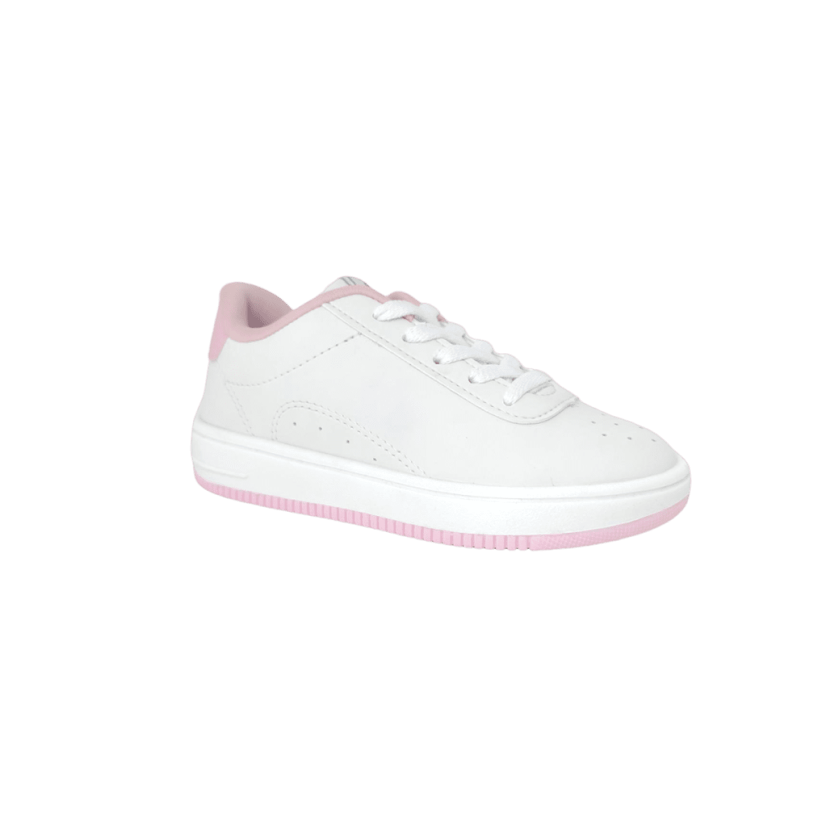 Tênis Infantil Feminino Ortopé Bliss Cadarço Branco Rosa Branco/Rosa 1
