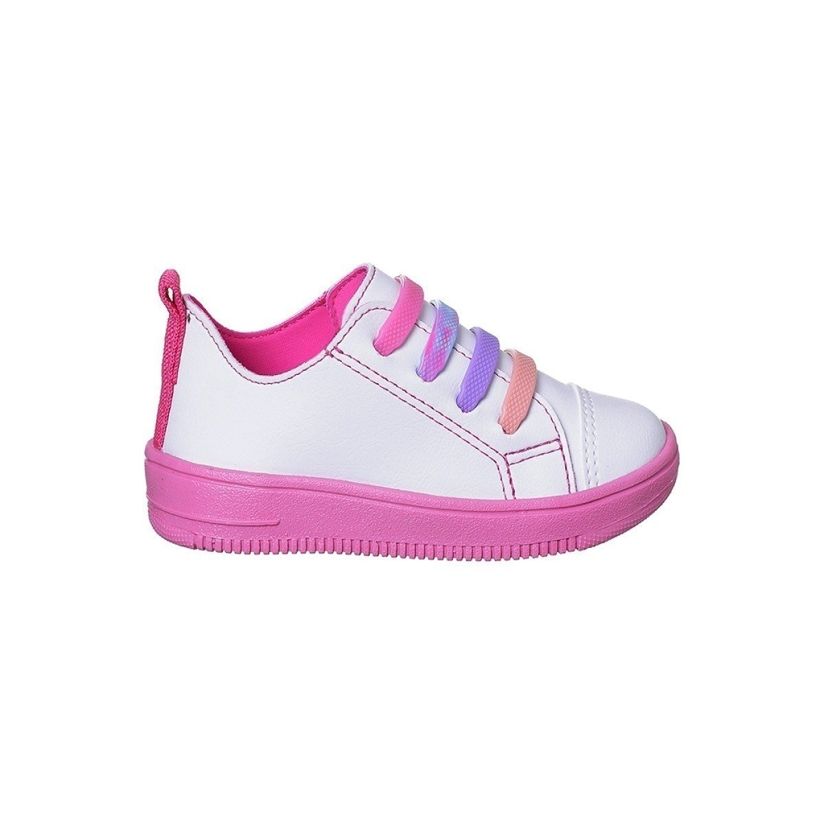 Tênis Infantil Feminino Ortopé Bliss Estica e Puxa Branco/Colorido Branco 1