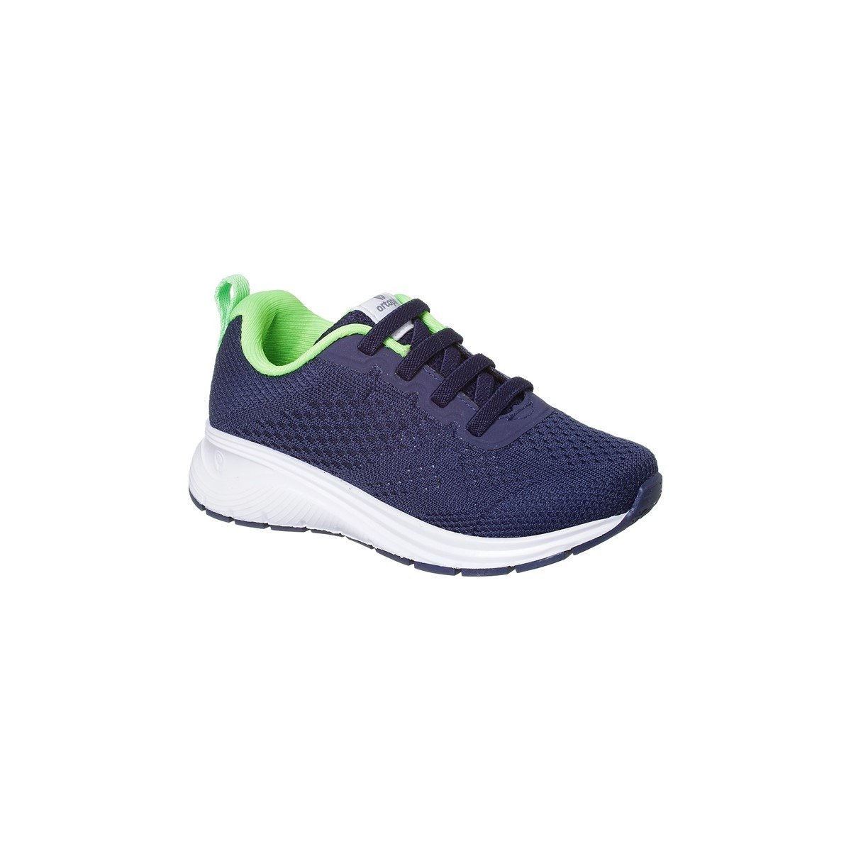 Tênis Infantil Masculino Ortopé Flex Run Cadarço Elástico Marinho Verde Marinho/Verde 1