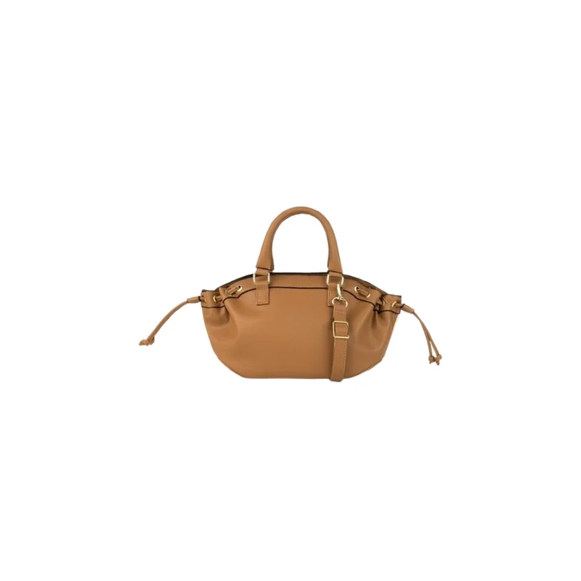 Bolsa Feminina Rafitthy Bauzinho Milk Castor Branco 3