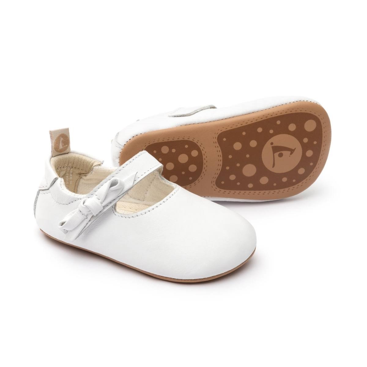 Sapatilha Batizado Branca Gift Tip Toey Joey
