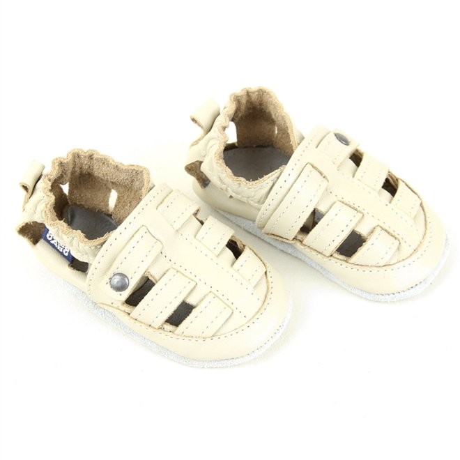 Sapatinho Babo Uabu Franciscana Bebê Marfim Branco 4