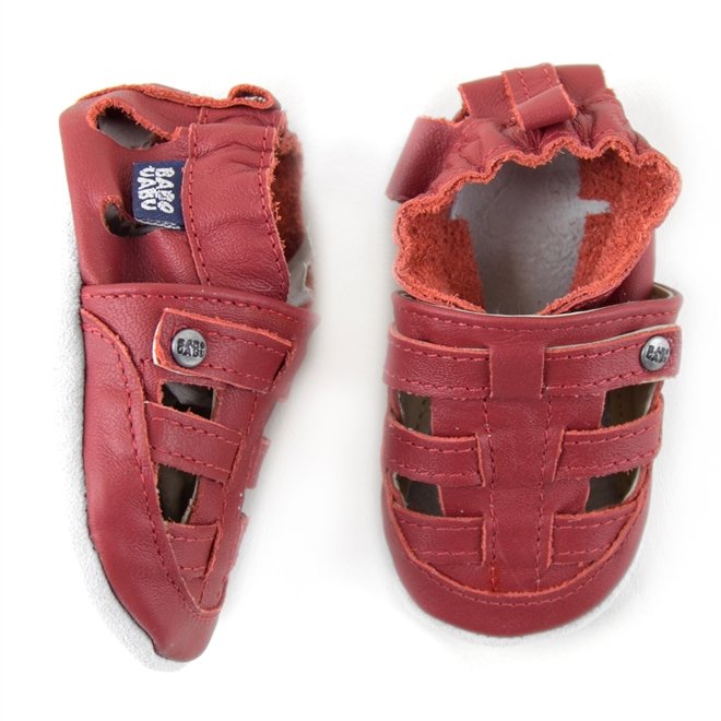 Sapatinho Babo Uabu Franciscana Bebê Vermelho