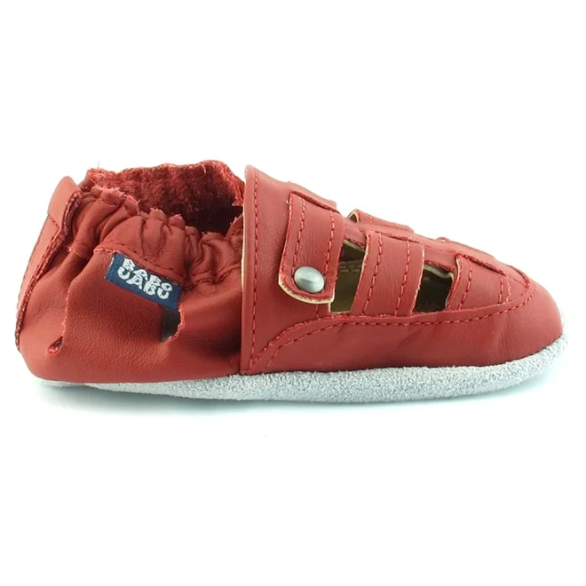 Sapatinho Babo Uabu Franciscana Bebê Vermelho Vermelho 2